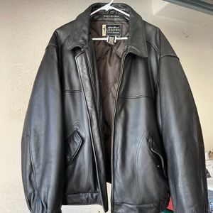 Eddie Bauer leather bomber jacket